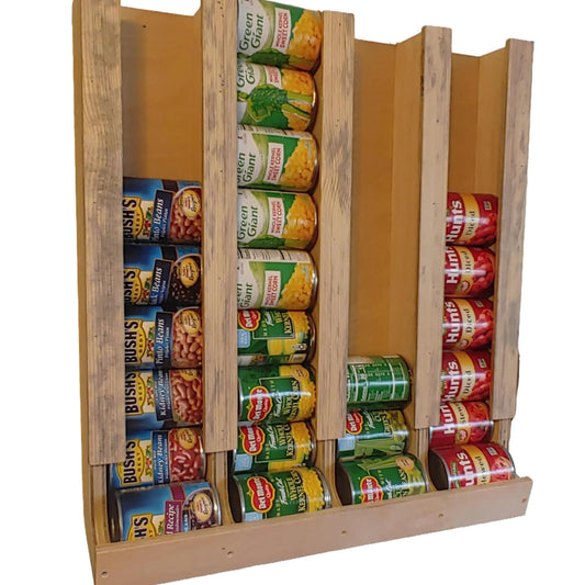 4 Row Canned Food Storage Rack