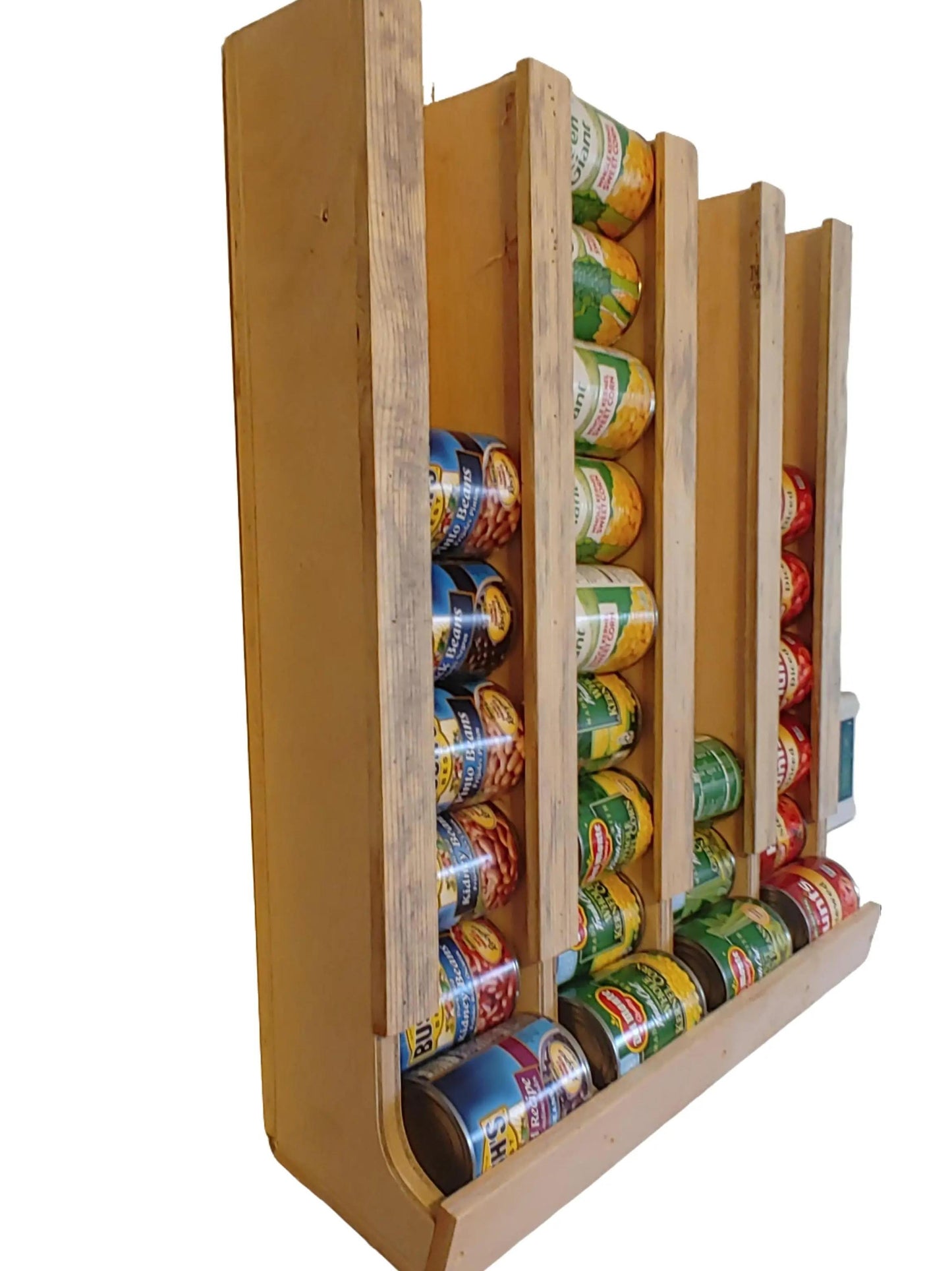 4 Row Canned Food Storage Rack