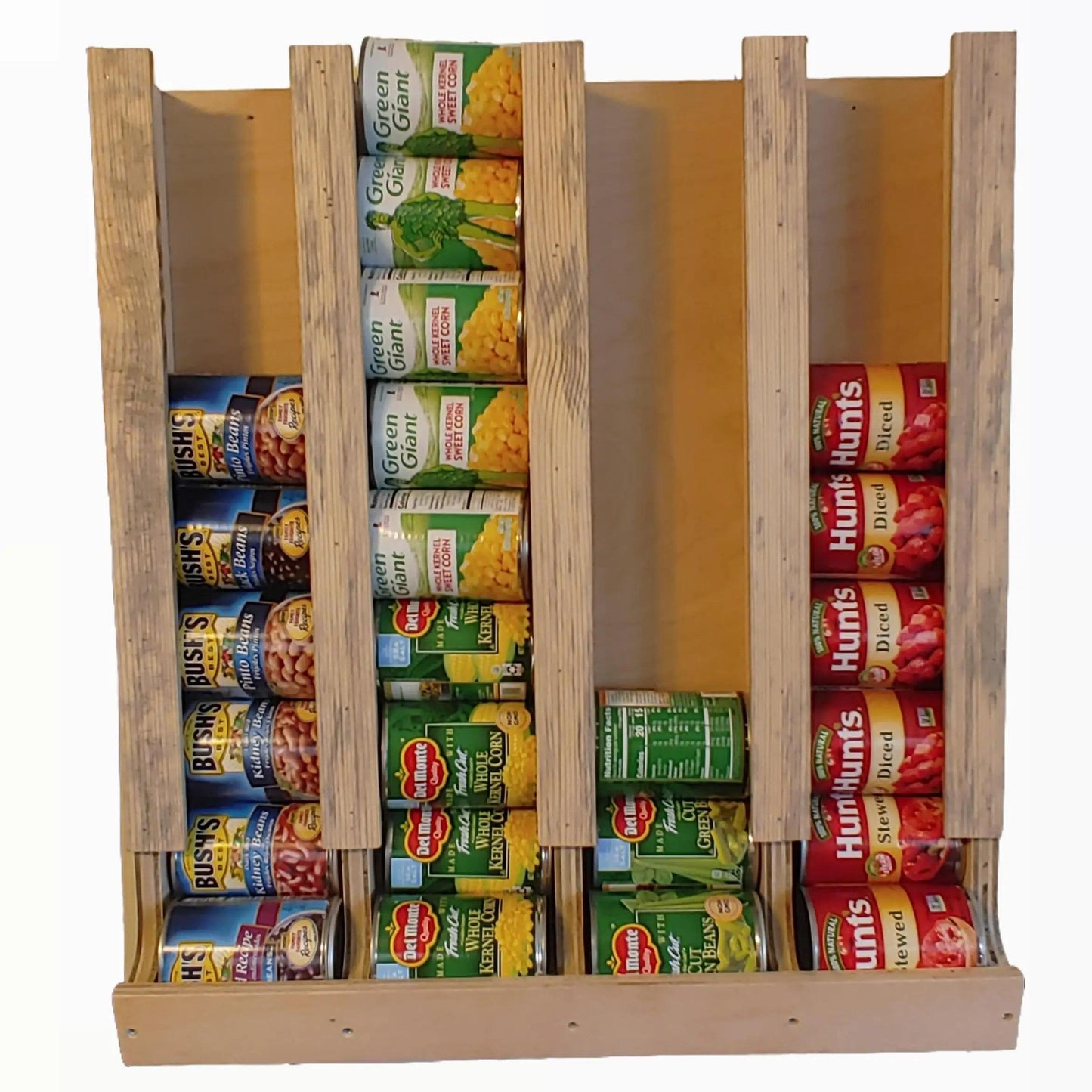 4 Row Canned Food Storage Rack